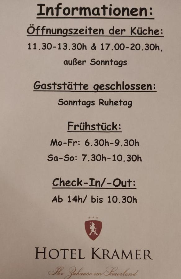 Hotel Kramer Lennestadt Kültér fotó